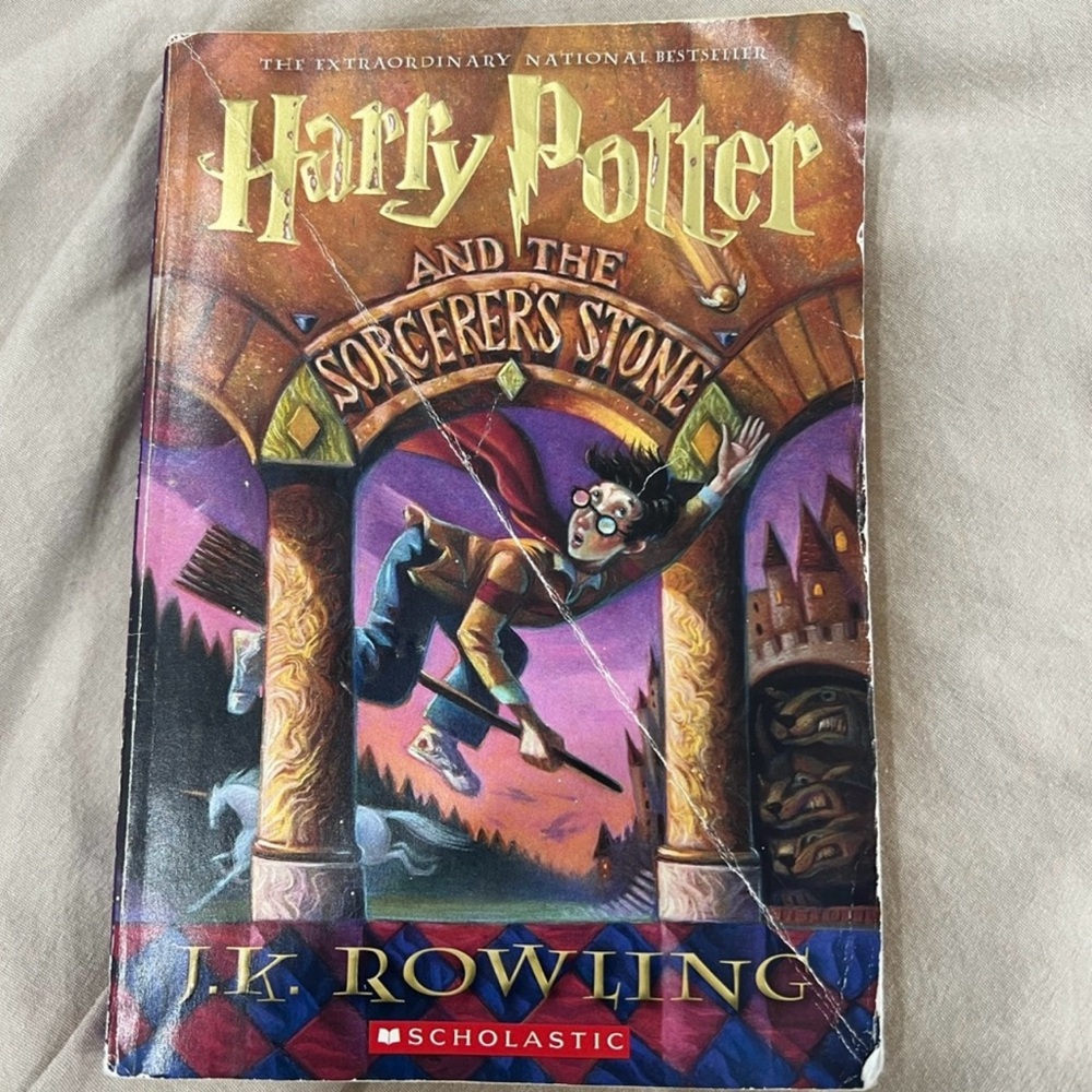 Scholastic Purple Harry Potter Book Cover